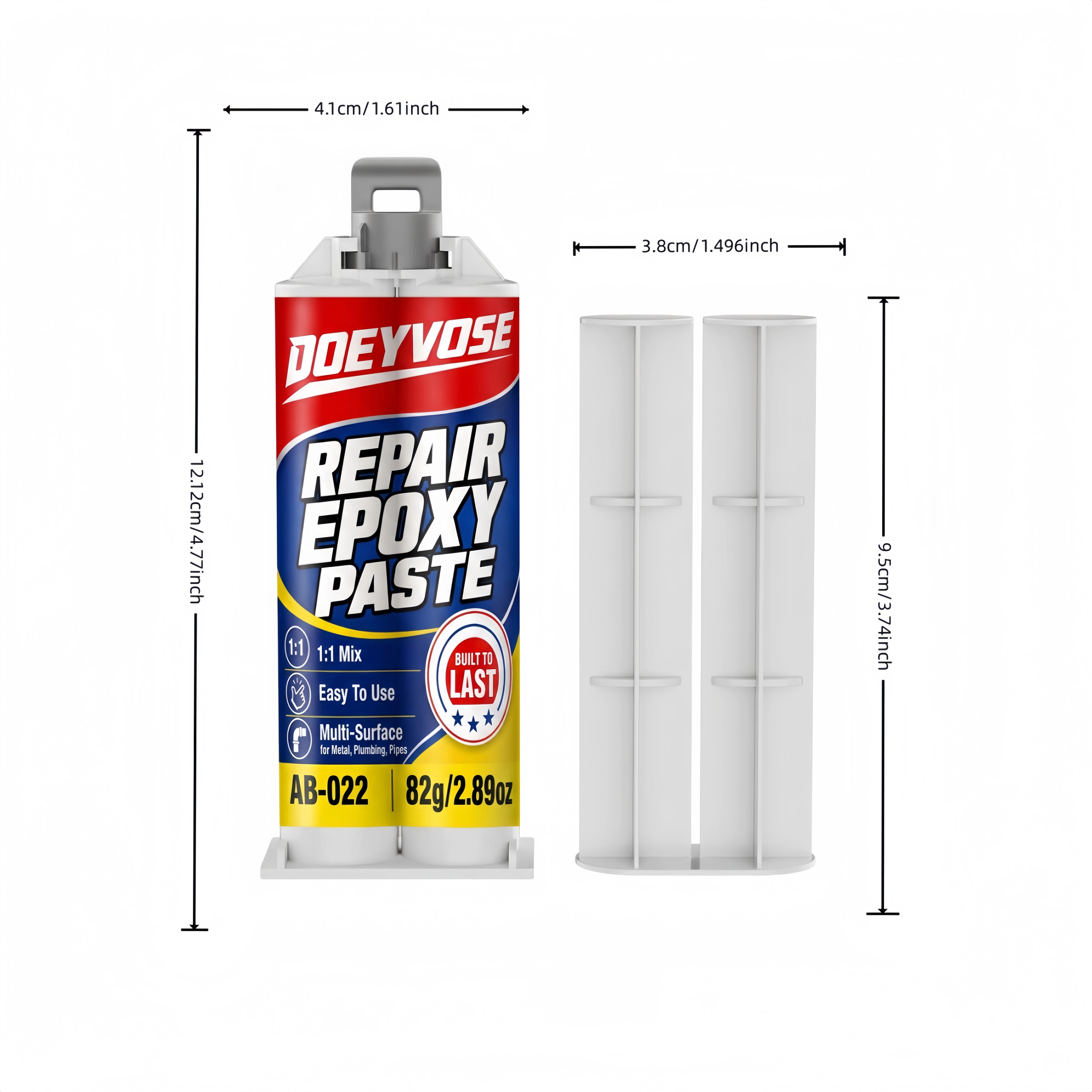 82g AB Casting Repair Paste Metal Filler Glue for Broken Iron Steel Aluminum Cast Repair
