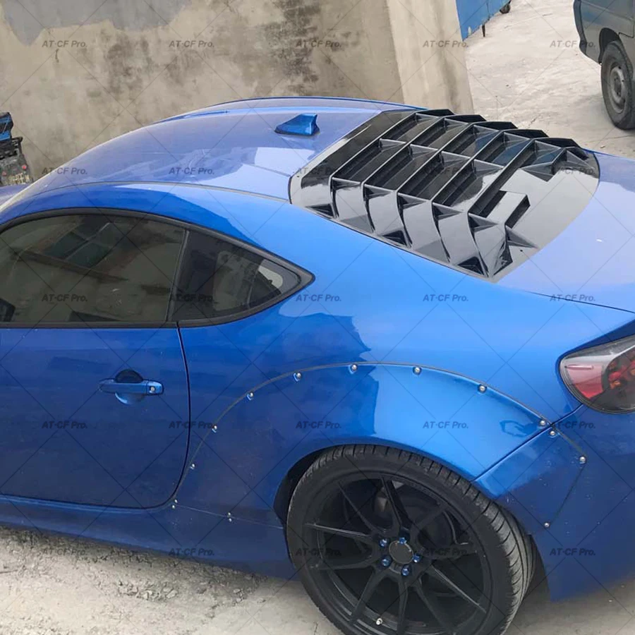 For Toyota GT86 Subaru BRZ Air Outlet Diffuser Back Shutter Car Rear Window Louver Top Wing Spoiler Body Kits 2013-2019