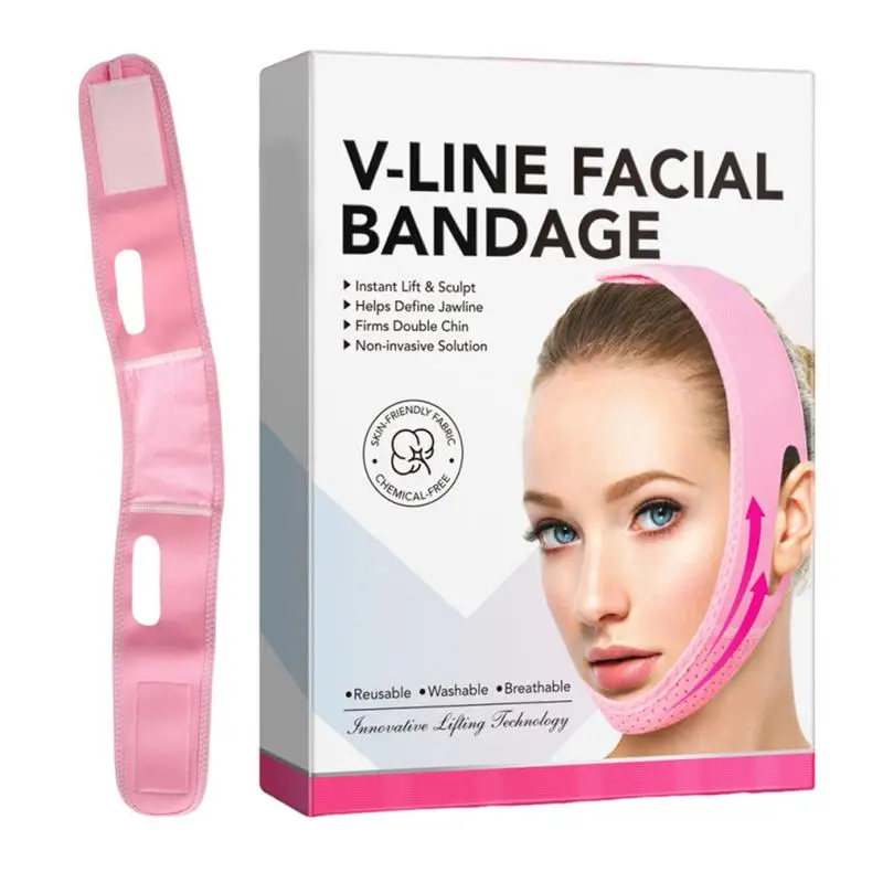 Bandaż wyszczuplający do twarzy V Line Face Shaper Women Chin Cheek Lift Up Belt V Face Bandage Face Shaper Chin Cheek Lift Up Belt