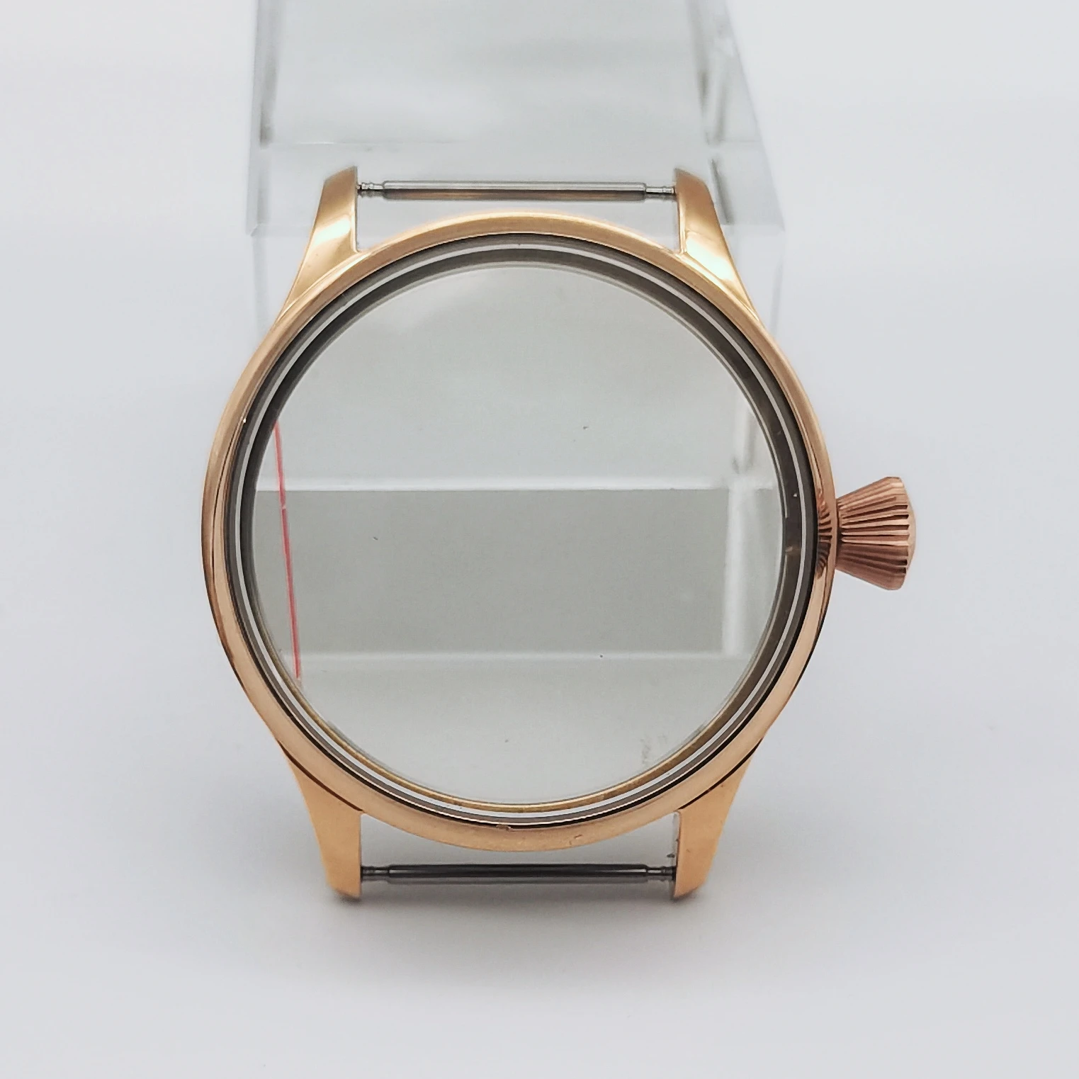 

44mm Watch Accessories Rose Gold Case for Eta Eta6498-6497, ST3600, Manual Winding Movement, 316 Stainless Steel,