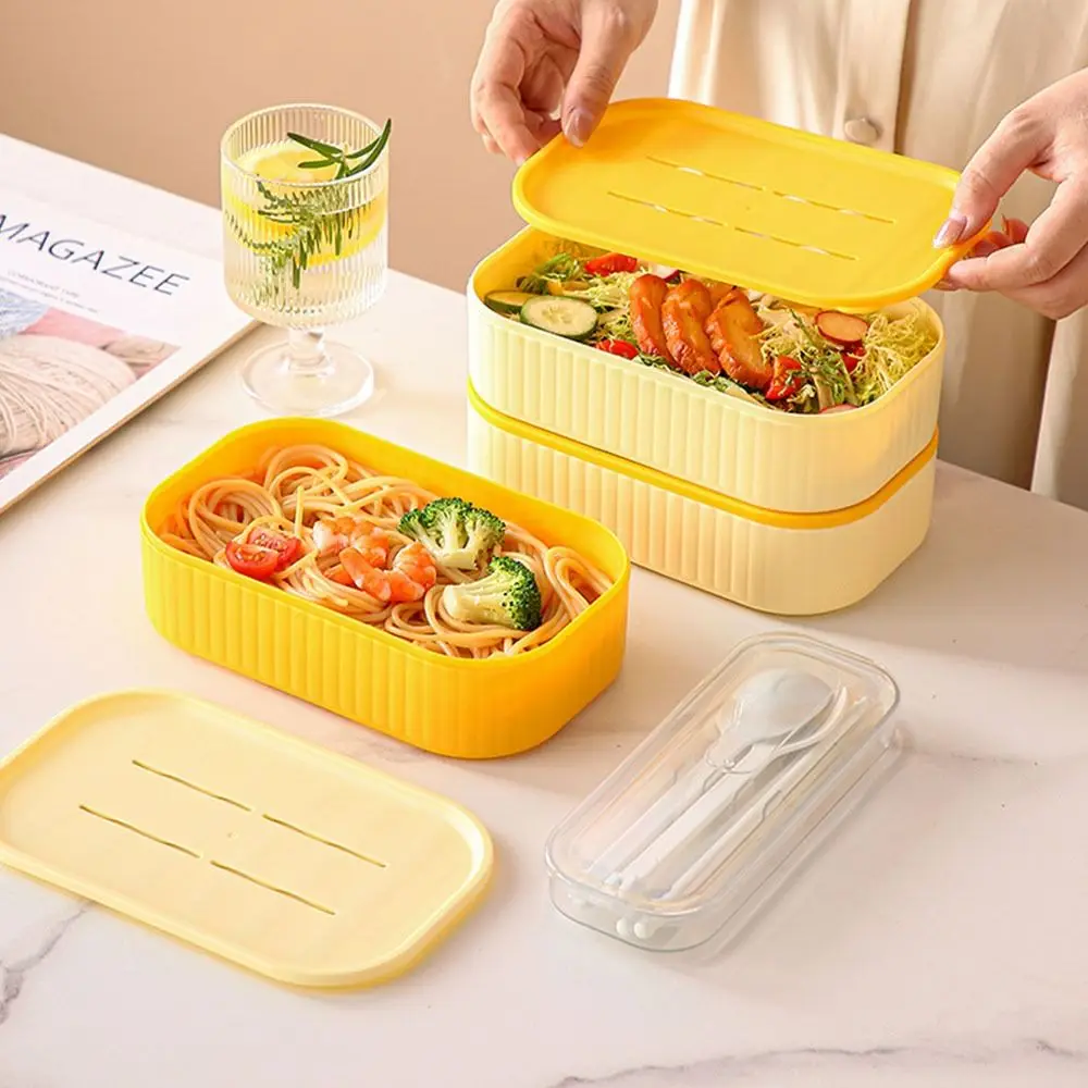 Large Capacity Japanese Lunch Box Without Opening The Lid Convenient To Carry Workers Lunch Box Can Be Put Into The Microwave