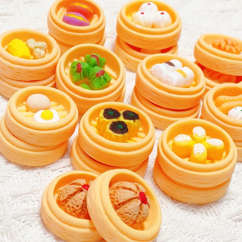 

Resin Imitation Xiaolongbao Jewelry Accessories DIY Handmade Trinkets Cream Gel Mobile Phone Case Process Accessories