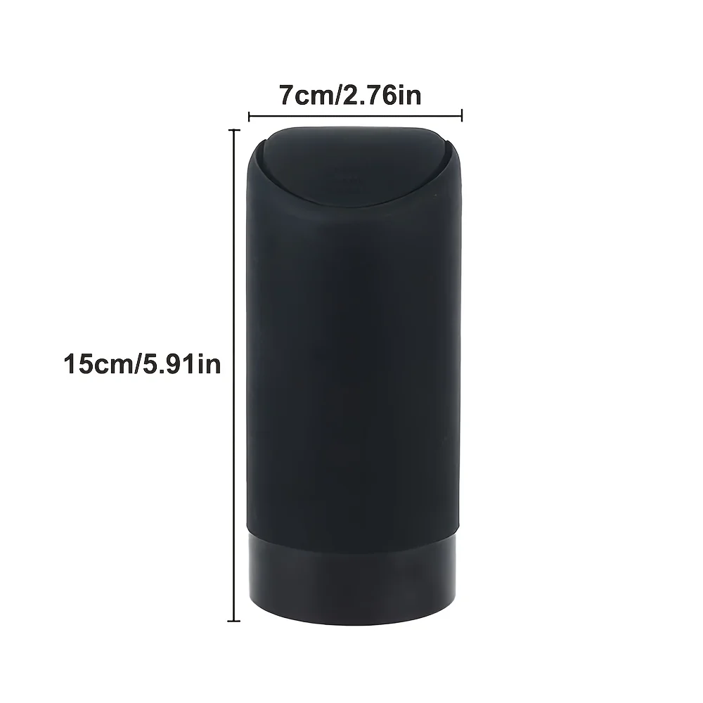 Car Trash Can, Universal Car Trash Can with Lid, Soft Silicone Car Storage Box, Car Interior Accessories for Stowing and Tidying