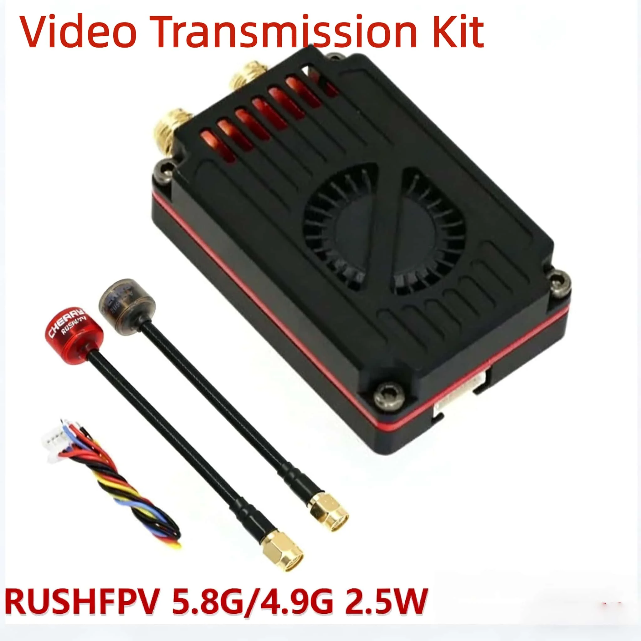 

Комплект двухчастотной передачи изображения RUSHFPV 5.8G/4.9G 2.5W для FPV-дронов: модуль для симуляции и дальних запусков