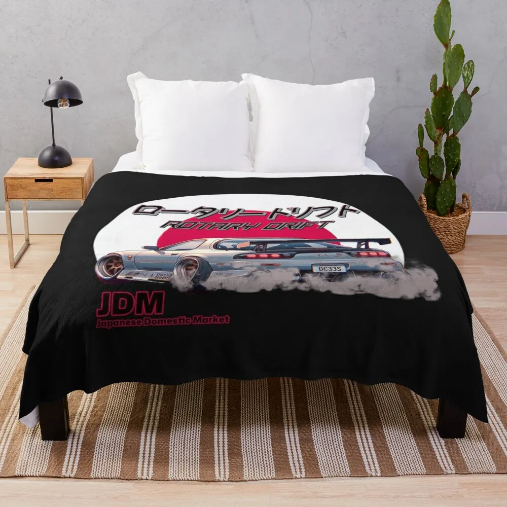 

ROTARY DRIFT RX JDM Anime Style Throw Blanket Heavy Luxury St Blankets