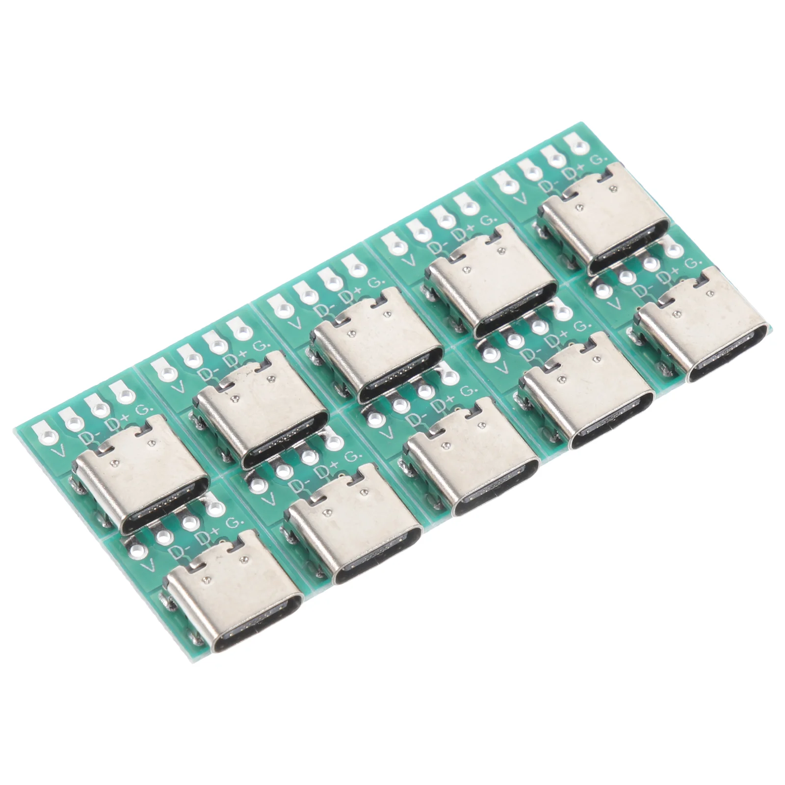 10 Pcs USB Connector Board DIY 31 Serial Female Data Line Cable Transmission PCB Converter for Wire Type-C