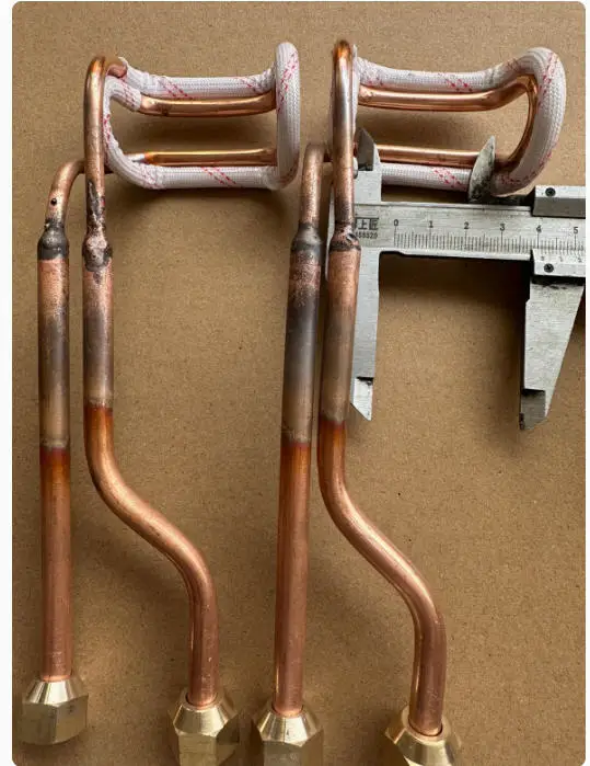 Copper Rings Induction Heating Coil for Saw Blade Segment Welding Brazing Induction Head Heating Tool