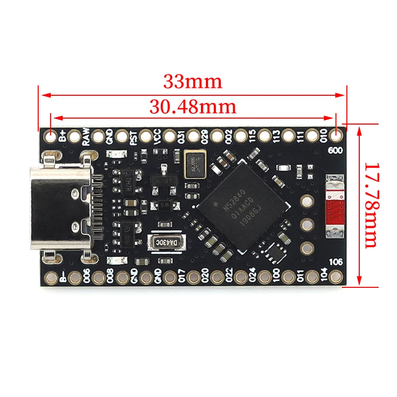 NRF52840 Development Board Compatible With Nice Nano V2.0 Bluetooth-compatible Charging Management Pro Micro