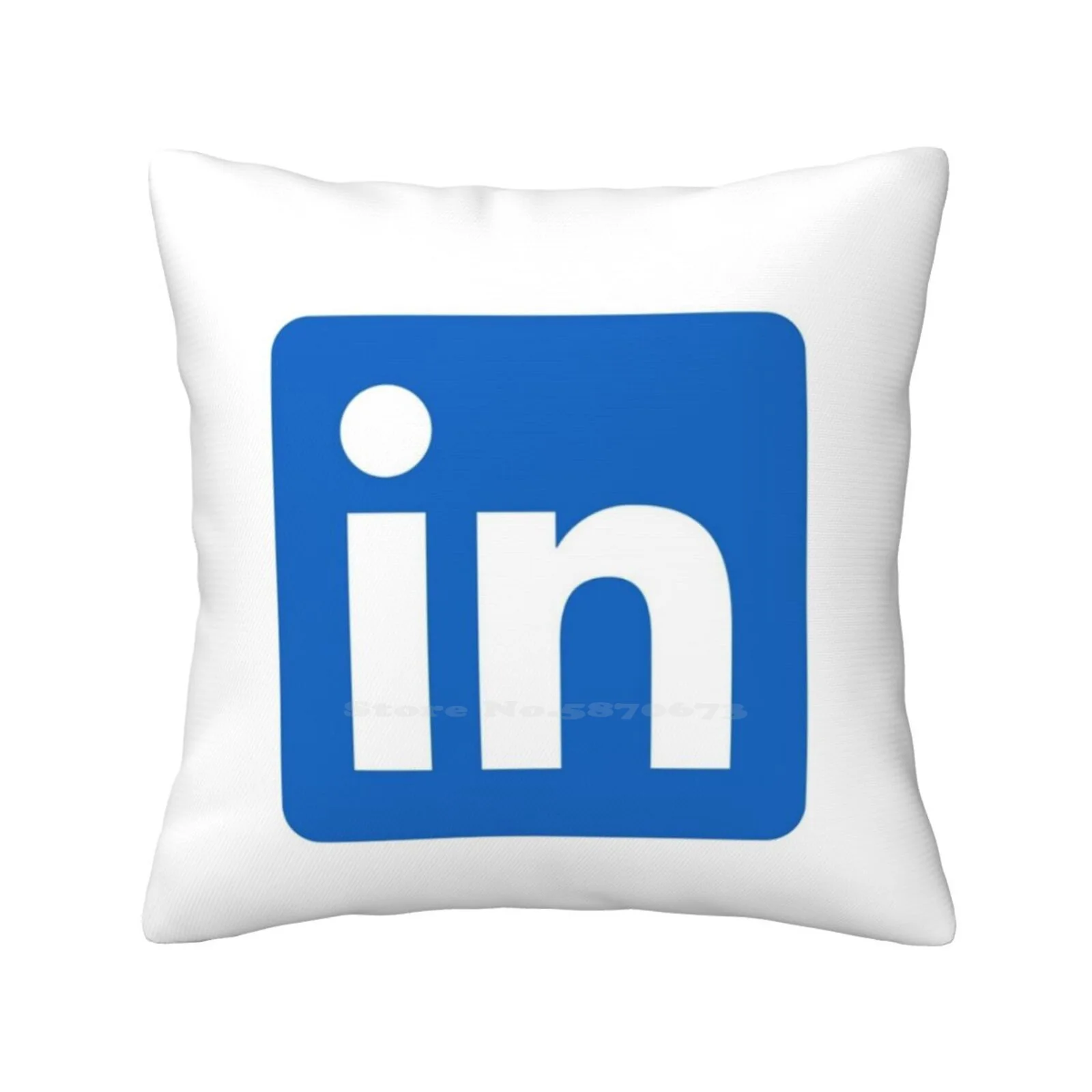 Linkedin Corporation Logo Icon Gift For Linkedin Fan Throw Cushion Pillow Cover Linkedin Icon Linkedin Costume Linkedin Fan