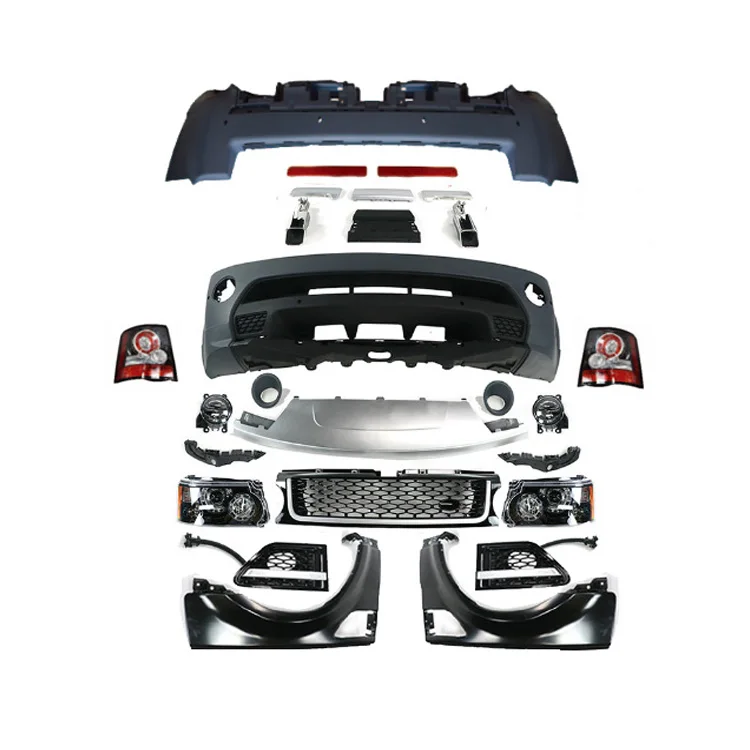 

Комплект кузова Damei Creation, передние и задние бамперы, фары, задние фонари, крылья, комплекты кузова для RANGE ROVER Sport L320 L322 2005-20