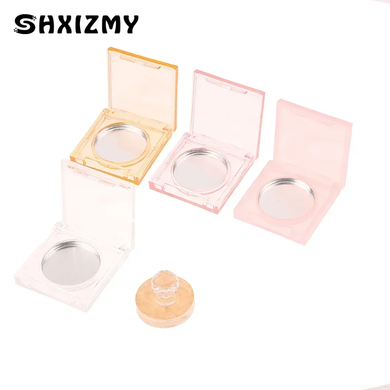 

Square Perfume Cream Box Blusher Highlight Concealer Empty Case With Aluminum Plate Plastic Cosmetic Container Clear Makeup Case