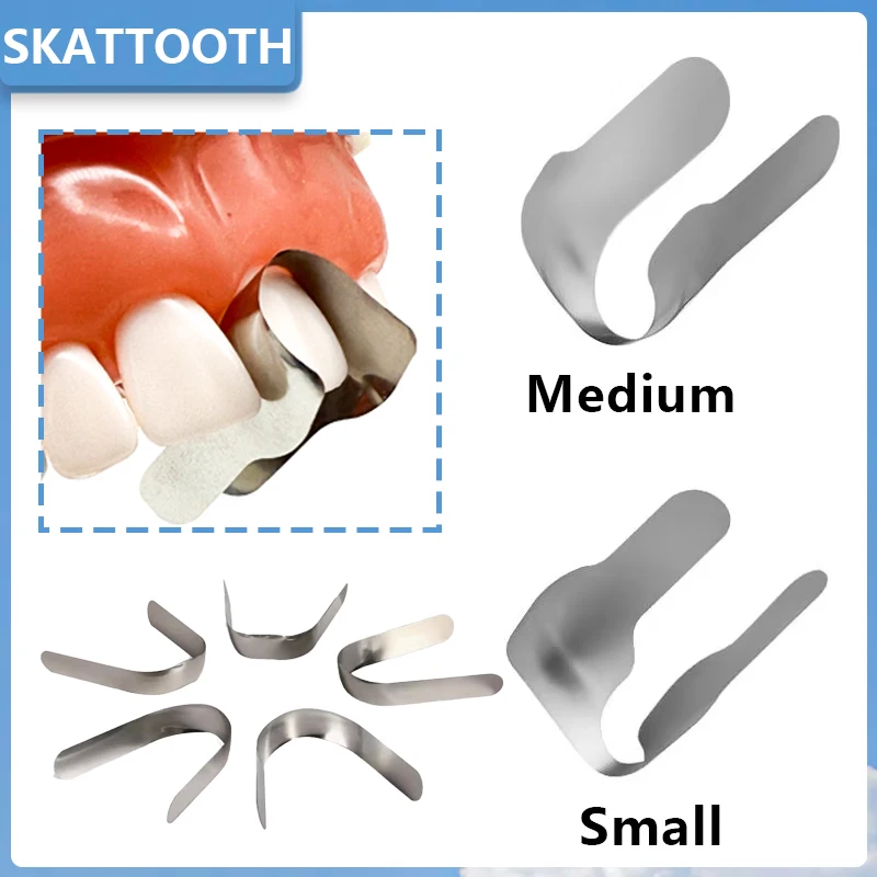 

30 PCS Dental Sectional Contoured Matrix System Long/short Dental Teeth Matrix Bands Anterior Teeth Restoration Material