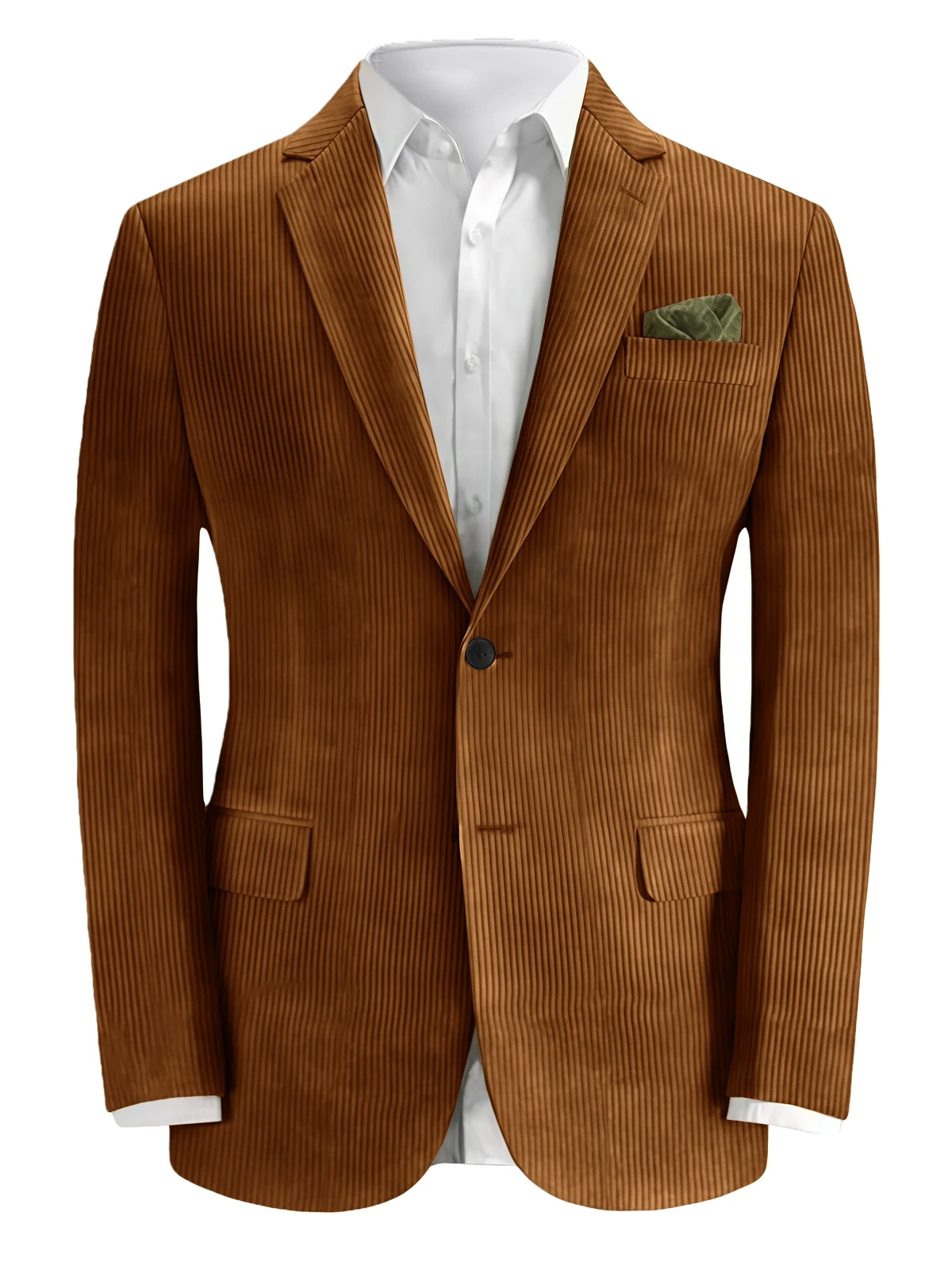 

Мужской осенне-зимний фитильный хлопковый приталенный костюм, пиджак, деловое рабочее пальто, куртка с лацканами, верхняя одежда, повседневная модная коричневая куртка