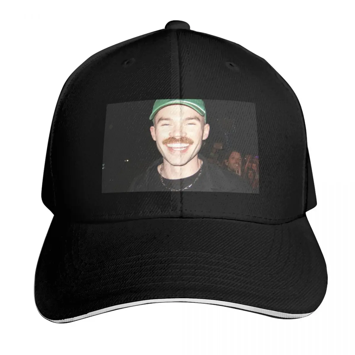 Dom Dolla Baseball Cap Contrast Two Tone Brim Snapback Flat Bill Strapback Dad Hat