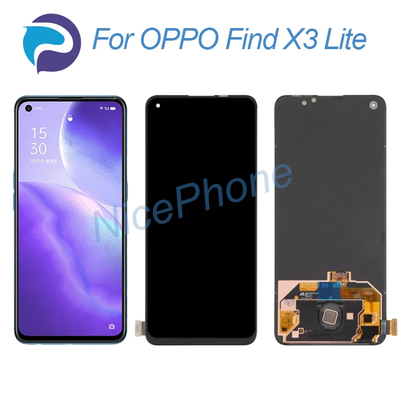 

for OPPO Find X3 Lite LCD Display Touch Screen Digitizer Assembly Replacement 6.43" CPH2145 Find X3 Lite Screen Display LCD