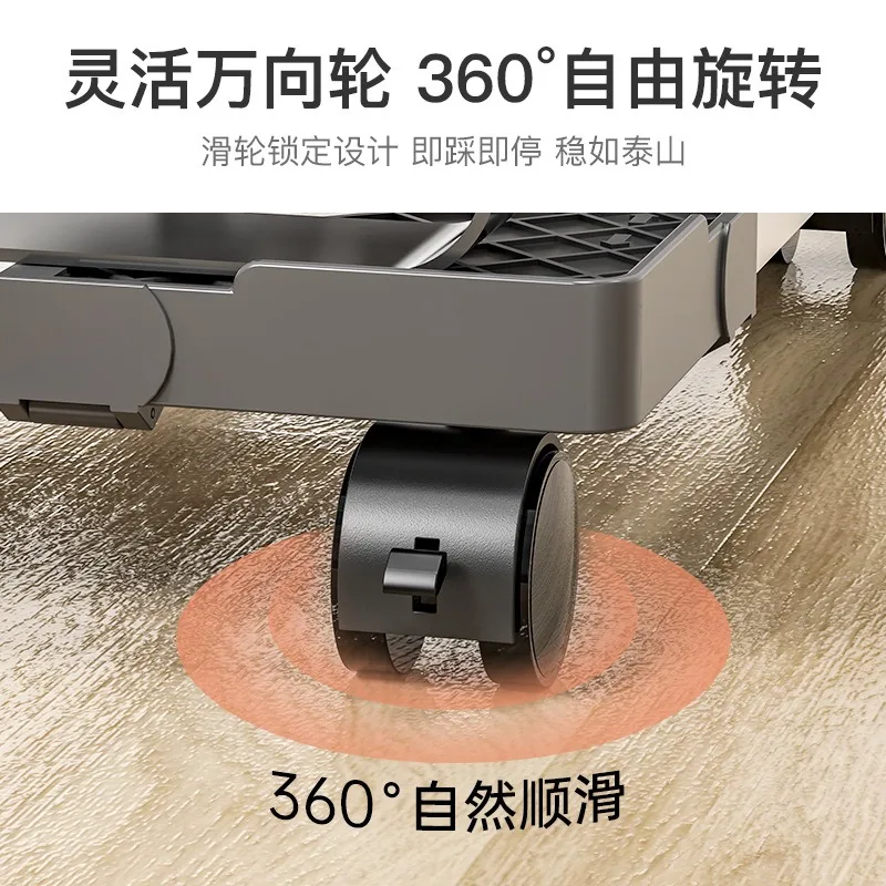 Desktop Computer Host Bracket Bracket Chassis Base Movable Pulley Bracket Office Height Raising Shelf