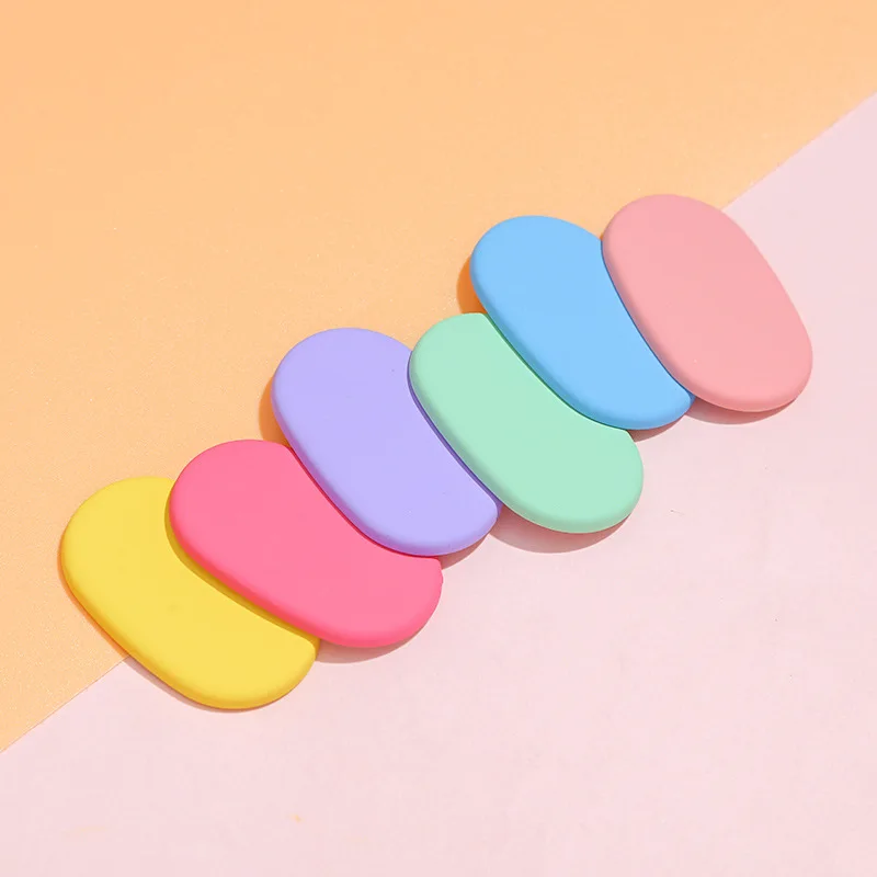 20pcs/lot Candy Color Oval Base Holder Patch 4CM Resin Patches for DIY Jewelry Hairpin Hairclips Headwear Handmade Materials