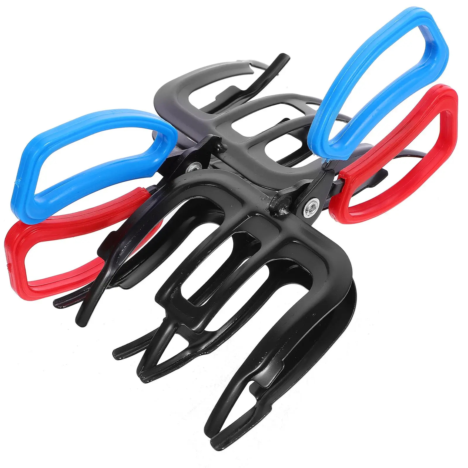 

2PCS Fish Catcher Tongs Claw Grabber Grip Clamp Holder Fishing Accessories Plastic Coating Iron Secure Lips Freshwater Saltwater