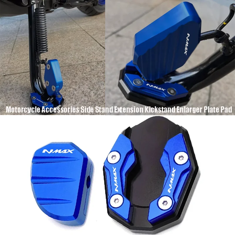 

Motorcycle For Yamaha Nmax Yamaha AEROX155 Nvx155 XMAX 250 300 Nmax 155 Nmax Kickstand Side Stand Extension Pad Enlarger Plate