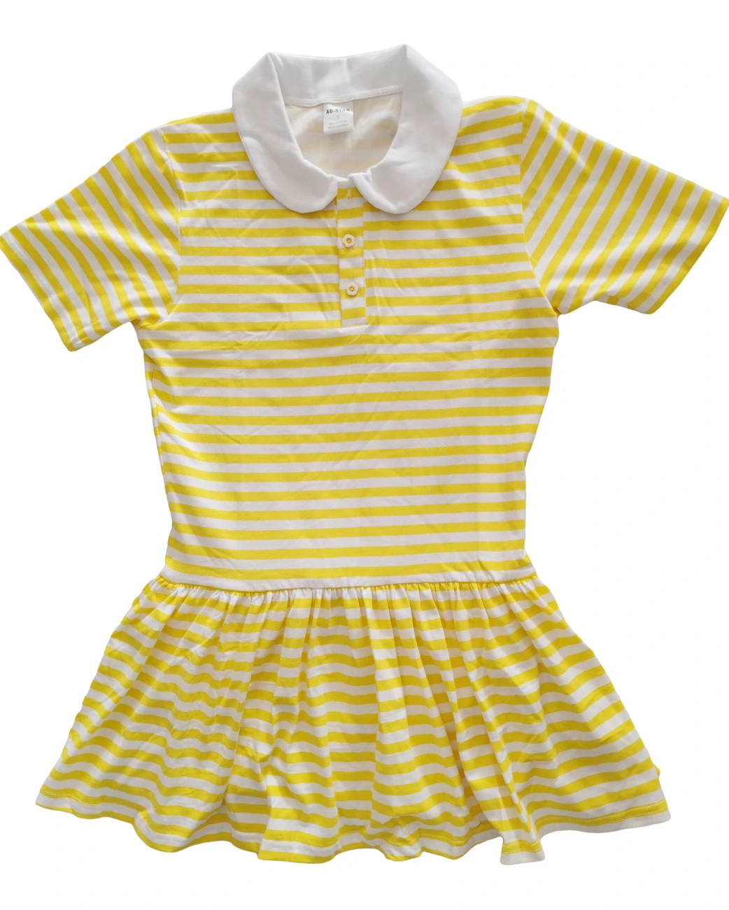 Printed yellow stripe bodysuit with skirt/adult onesie/adult baby romper/abdl clothes/adult onesie dress