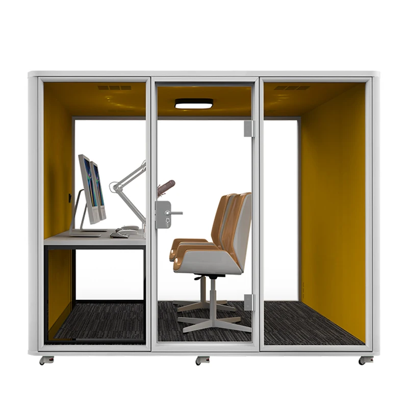 Soundproof Office Pod Soundproof Booth for Private Work and Collaboration
