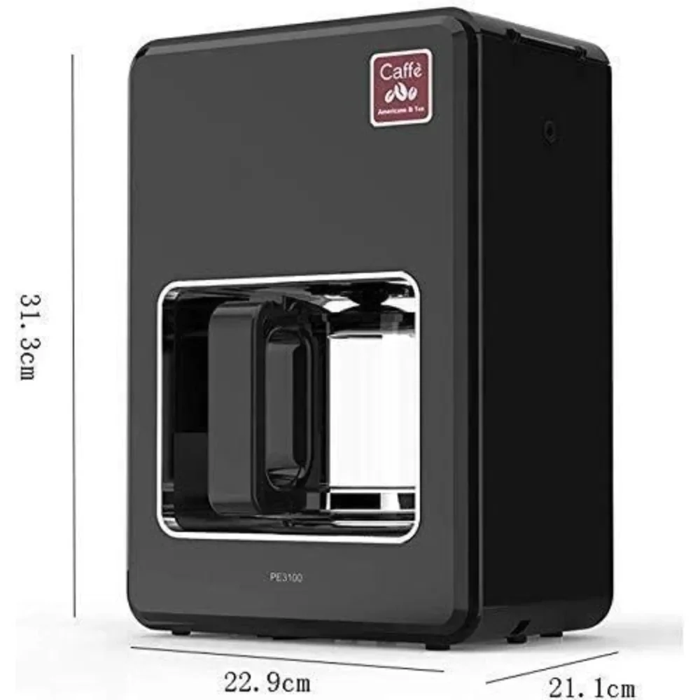 Cafetera, cafetera programable de 1200ml con función antigoteo, cafetera con filtro con jarra aislada,