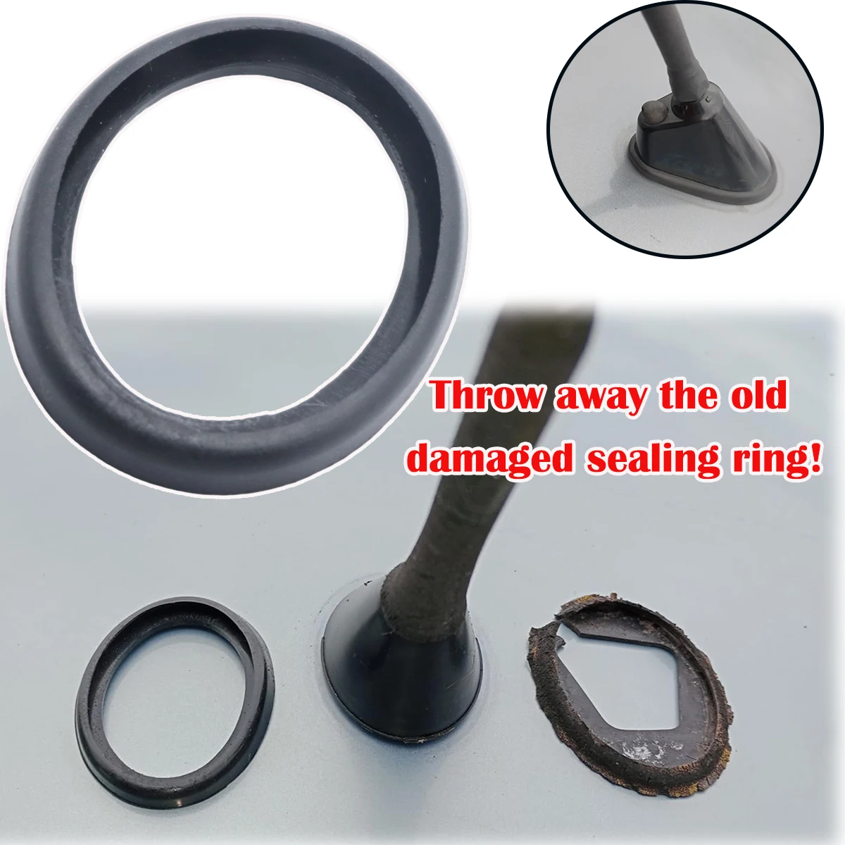 سقف السيارة الصاري سوط هوائي جوي قاعدة طوقا سدادة مطاطية ختم الوسادة ختم اكسسوارات السيارات ل ألفا روميو 147 156 159 جيوليتا ميتو