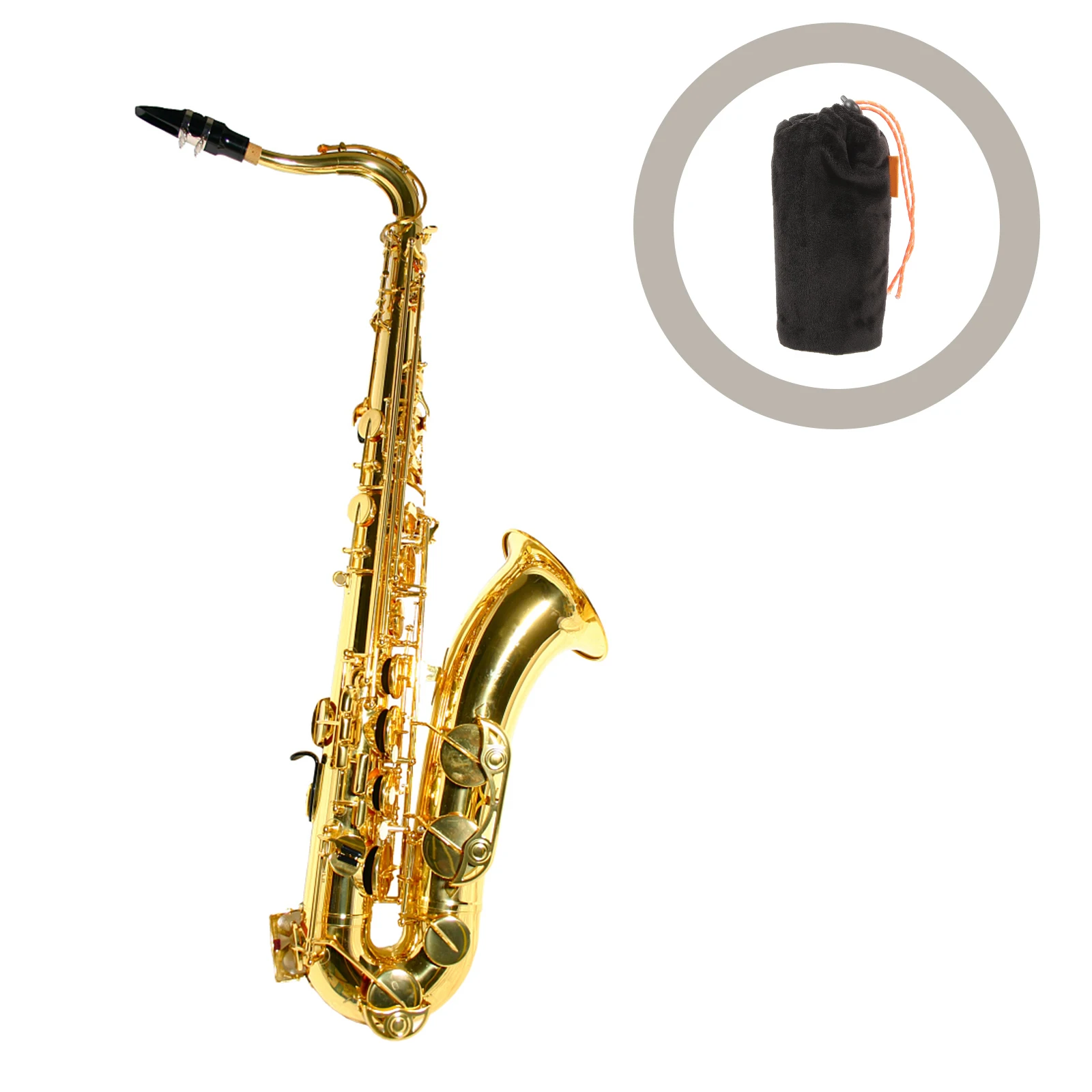 

Saxophone Mouthpiece Storage Bag Flannelette Anti-Static Dust Cover Carrying Pouch Portable Case For Beginners Professional