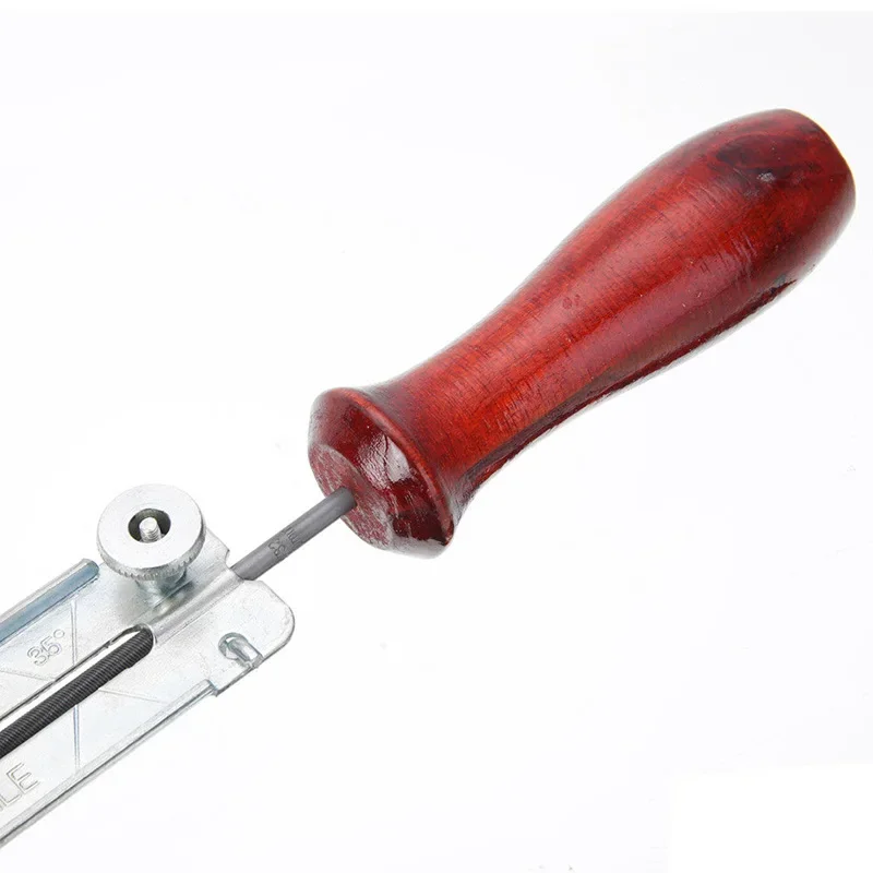 Lime à chaîne de tronçonneuse fiable avec support en bois – Choisissez 4mm/48mm/55mm