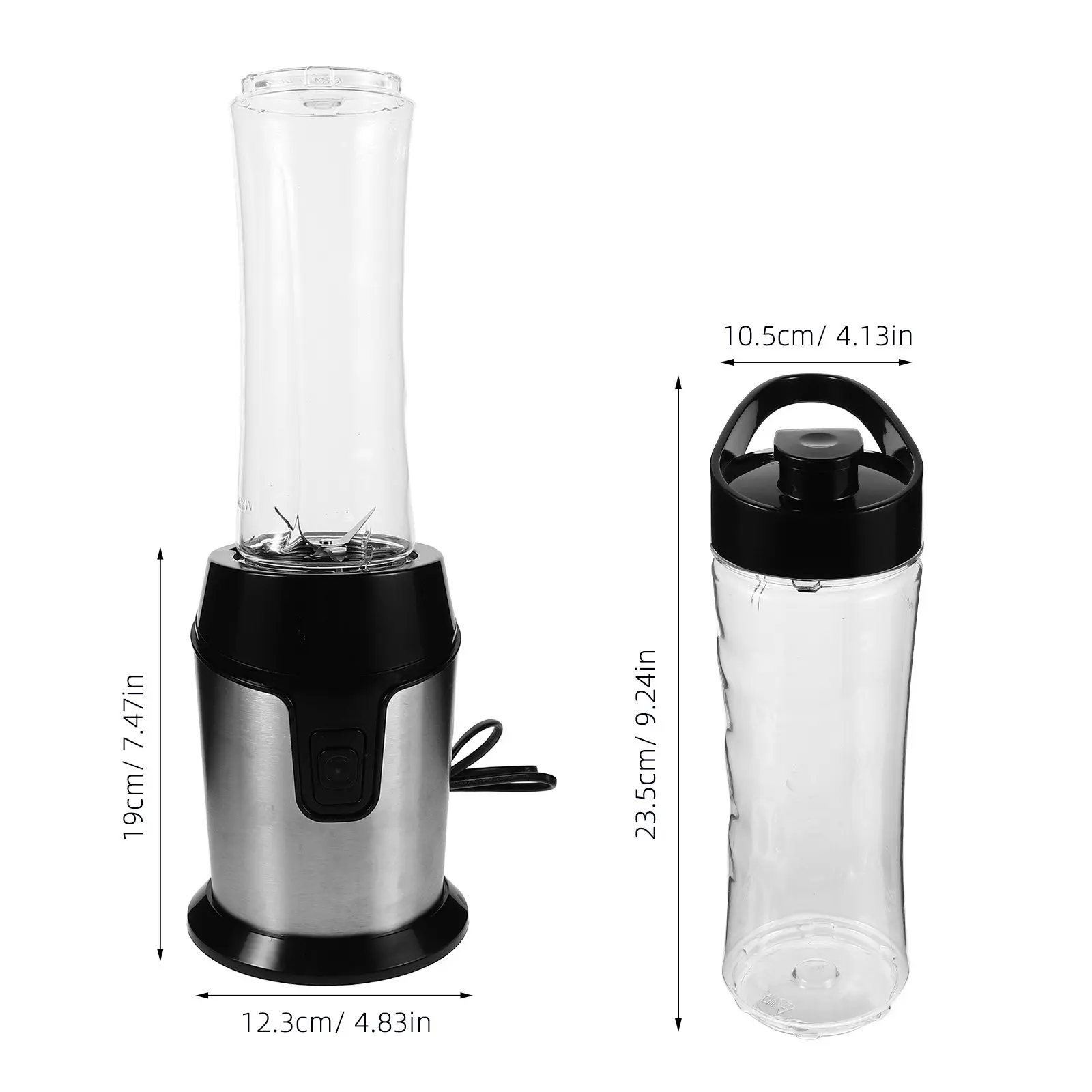 1Set Small Portable Blender Mini Juicer Cup 600ml for Fresh Juice Smoothies Travel Office Home Personal Juicer Mixing Machine view 5