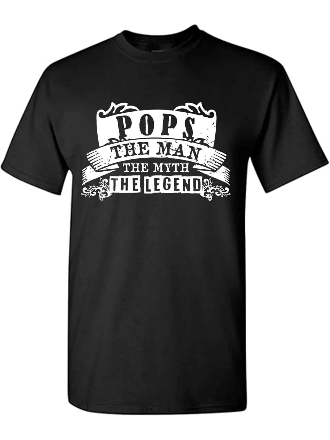 

Pops The Man The Myth The Legend Graphic Dad Funny T Shirt
