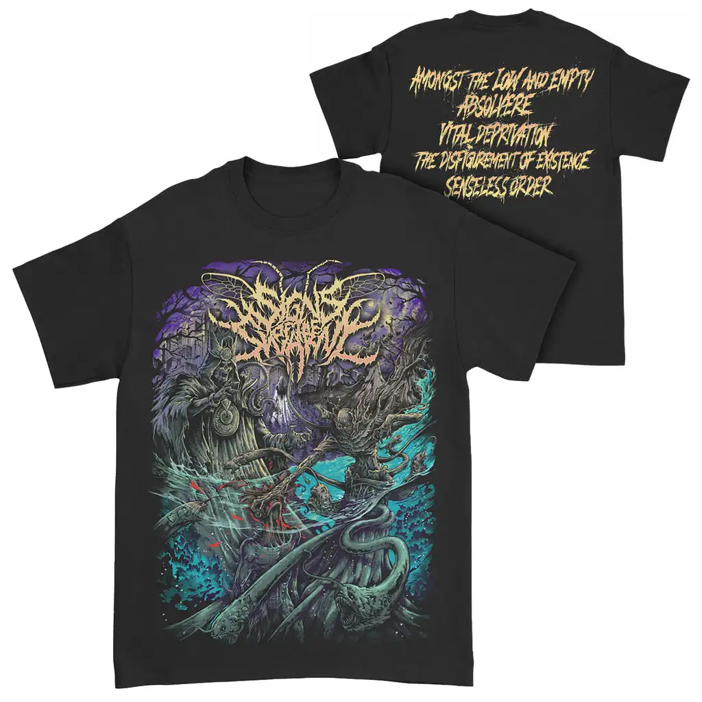Hot Signs of The Swarm Band Graphic Cotton T-shirt Unisex Summer Short Sleeve Fashion Brand Tee Luxury Casual Vintage Tees