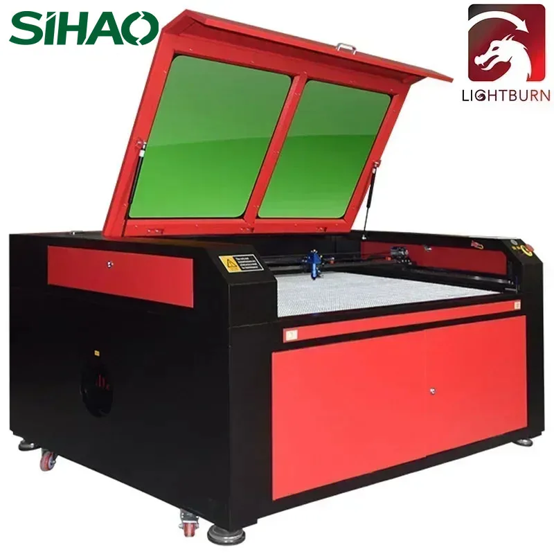 

Лазерный гравер SIHAO CO2 60–130 Вт, регулируемый с Ruida DSP и LightBurn — высокоскоростная гравировка/резка для дерева/металла/кожи