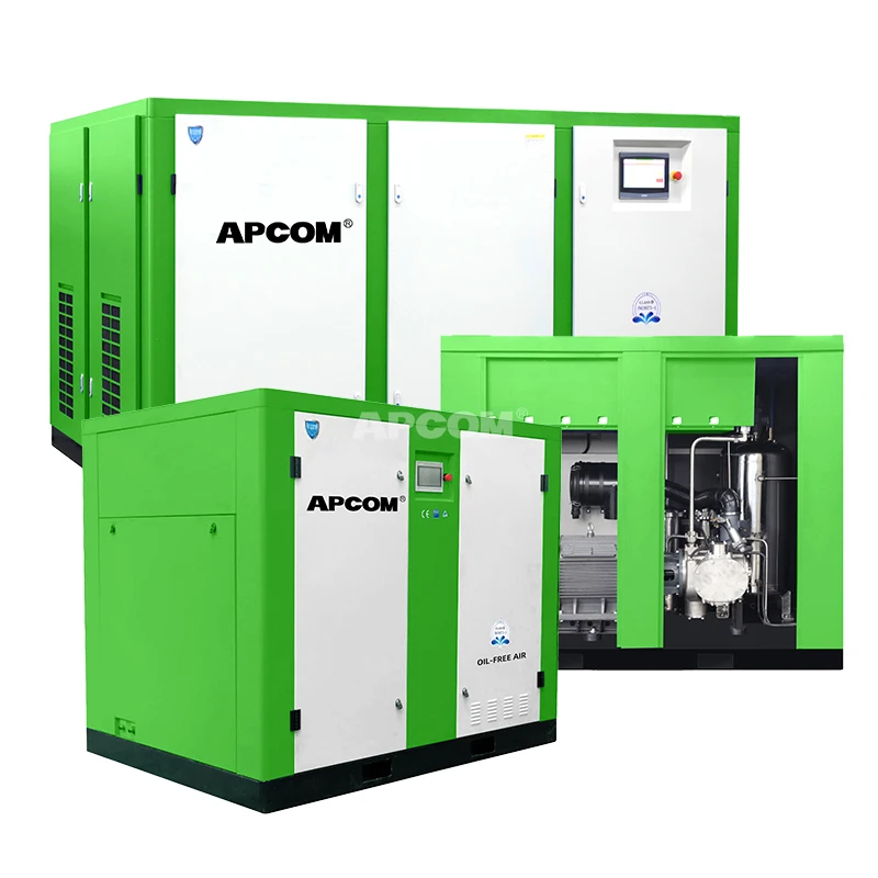 

37kw 45kw 55kw 75kw 90kw 110kw Oil Free Screw Air Compressor Oilfree Oil-free Compressor 37 45 55 75 90 110 KW 50 60 75 100 HP