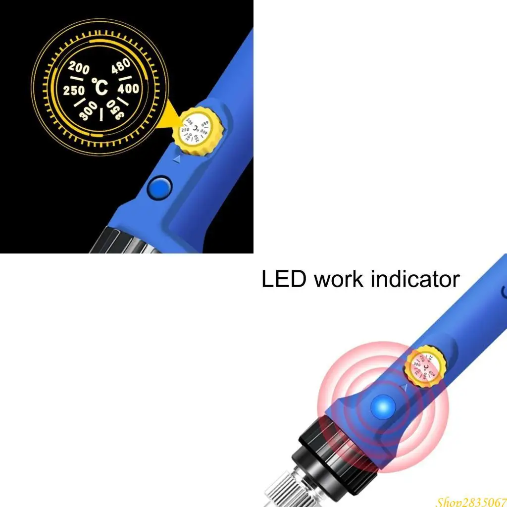 مجموعات لحام الحديد 60 واط المتقدمة لحام الحديد بنادق 110 فولت أدوات اللحام التحكم في درجة الحرارة 200-480 درجة مئوية 831F #1