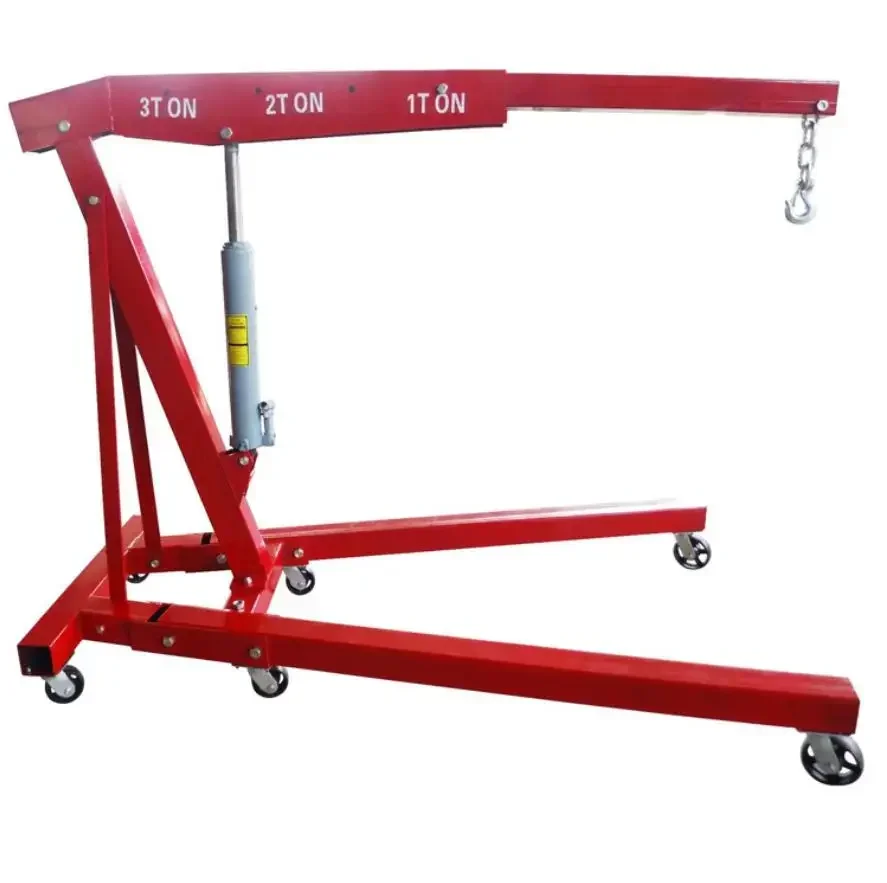 2ton heavy duty foldable hydraulic lifter small shop crane jack for engine