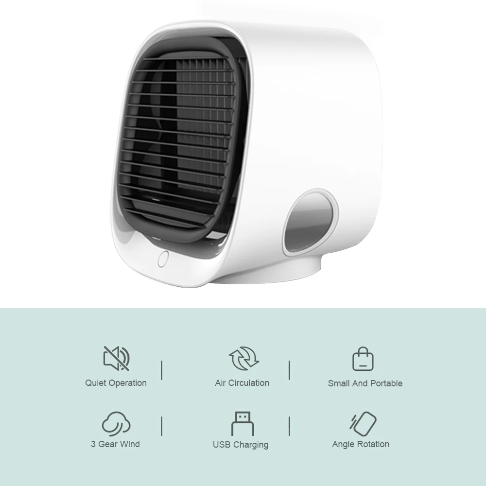 Klimaanlage Luftkühler Luftbefeuchter Purifier Tragbare Für Home Zimmer Büro 3 Geschwindigkeiten Desktop Ruhigen Lüfter Klimaanlage