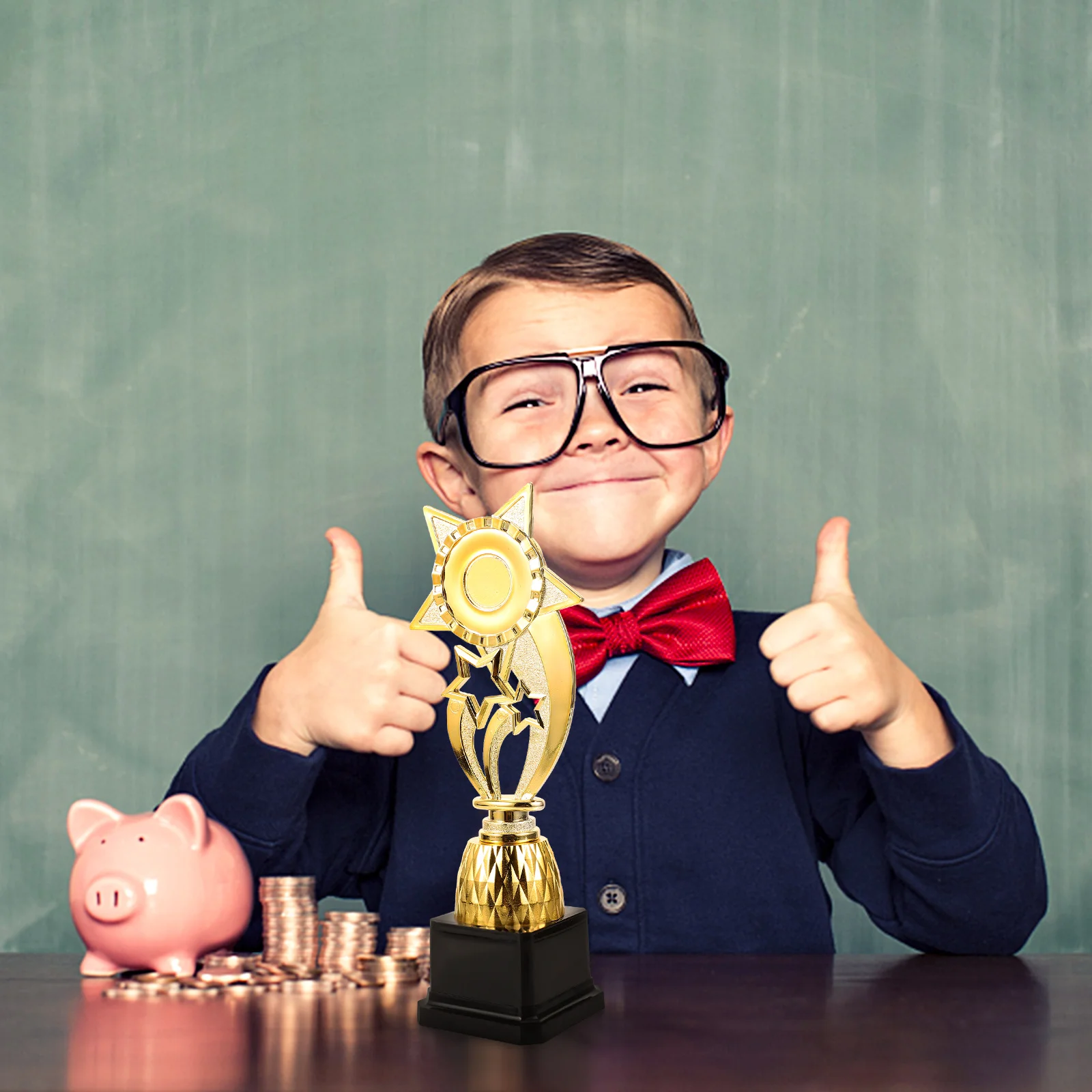 

Mini Trophy Ceremony Competition Miniature Awards Trophies Medal for Plastic Prize Winner