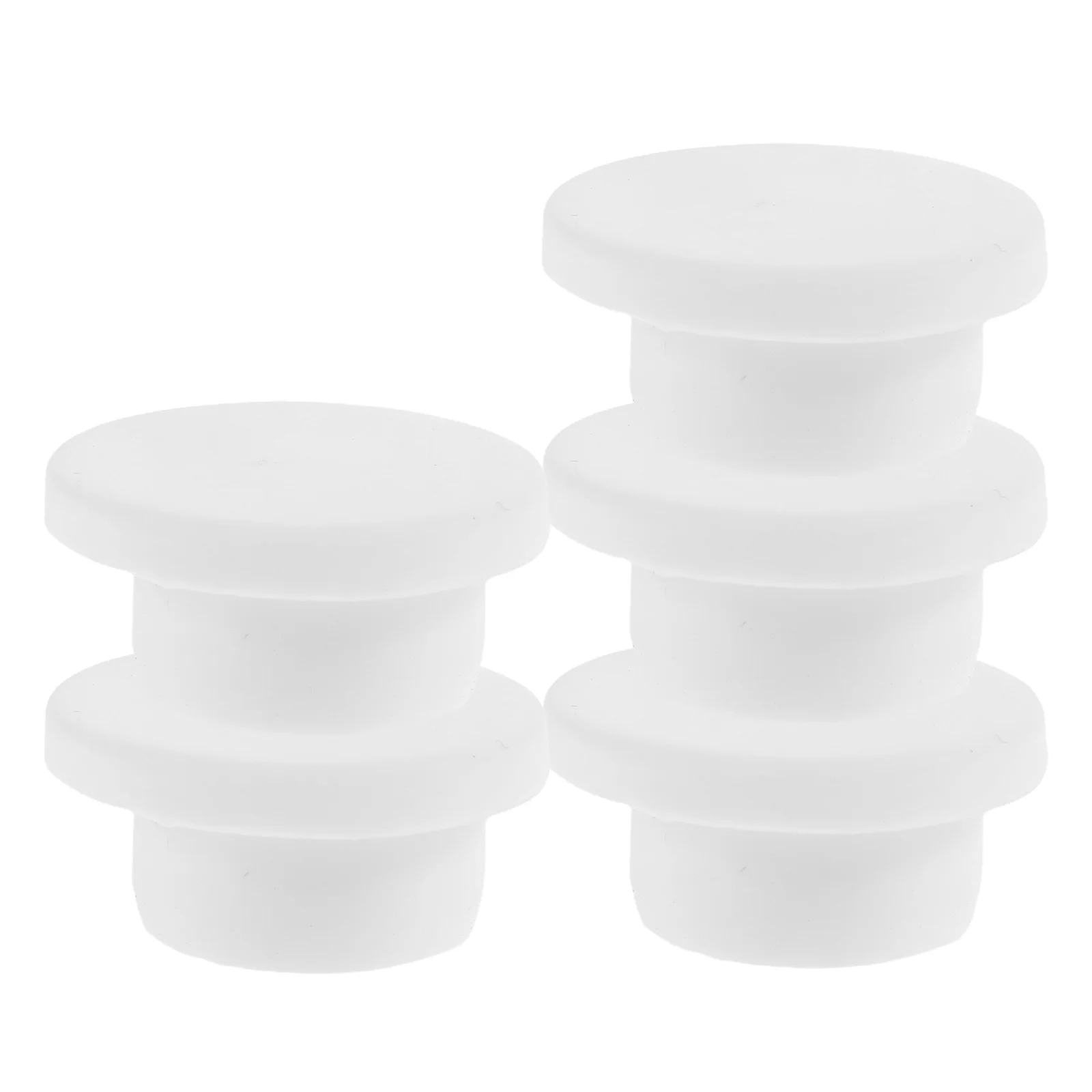 

5Pcs Silicone Bath Plug Flexible Waterproof Stopper for Bathtub Sink Basin Overflow Hole Cover 19-20Mm Easy Fit Sealing Solution