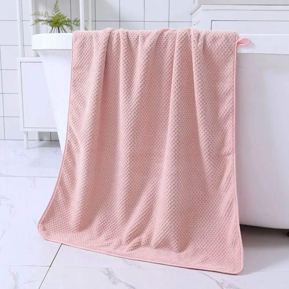 

Bath Textile Microfiber Coral Fleece Bath Towel Absorbent Pineapple Plaid Beach Towel Quick Dry Large Size Pool Towel Bathroom