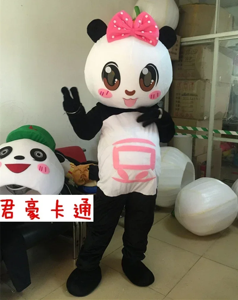 Người Lớn Kích Thước Khổng Lồ Trung Quốc Gấu Trúc Linh Vật Trang Phục Giáng Sinh Cosplay Linh Vật Lạ Mắt Trang Phục Hóa Trang Cho Tiệc Hóa Trang Halloween Sự Kiện