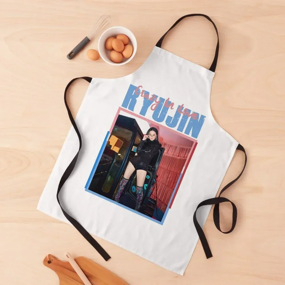 ITZY - Ryujin Apron Men kitchen cleanings kitchen jacket woman Salon Apron