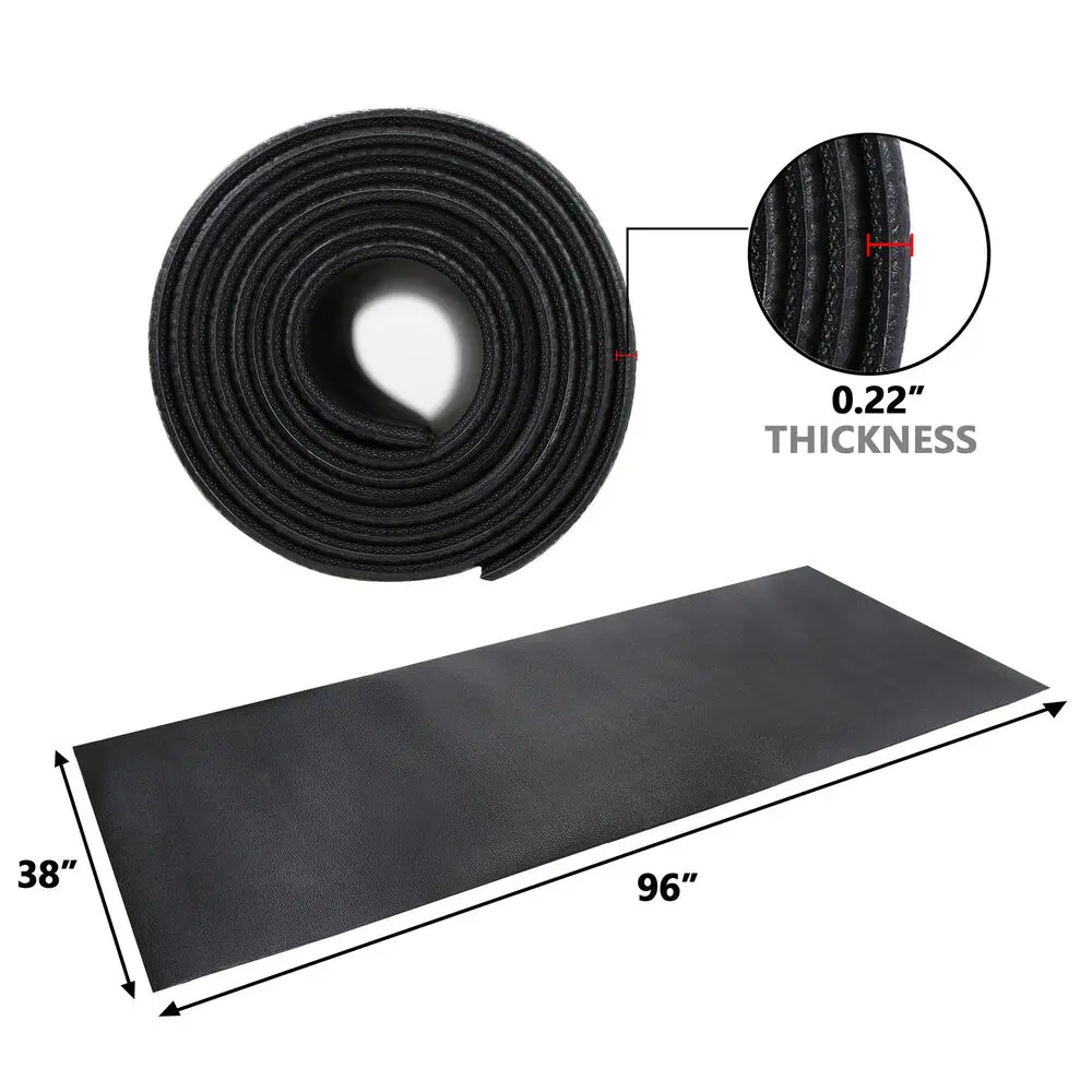 8 x 3FT High-Density Exercise Mat Gym Bike Treadmill Mat PVC Yoga Keep Healthy