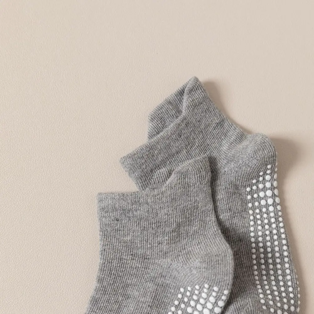 6 Par Nowych Bawełnianych Skarpetek dla Niemowląt, Jednolite Skarpetki dla Noworodków, Skarpetki do Biegania dla Dzieci, Antypoślizgowe Krótkie Skarpetki dla Niemowląt
