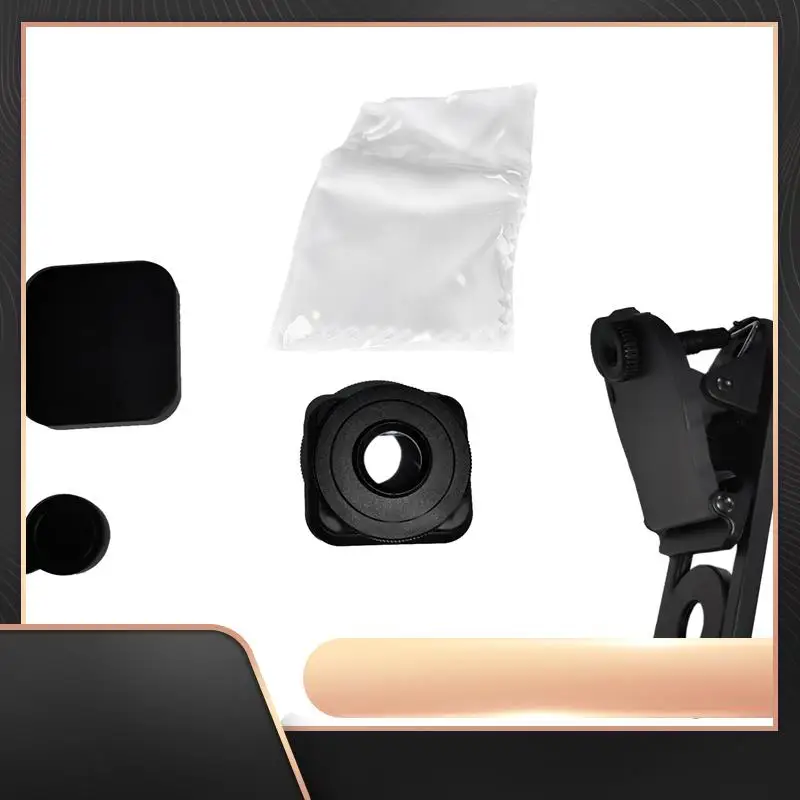 1.55X Mobile Movie Lens Mobile Phone Widescreen Anamorphic Lens Black ABS+Glass Movie Blu-Ray Brushed Video Lens-N34R