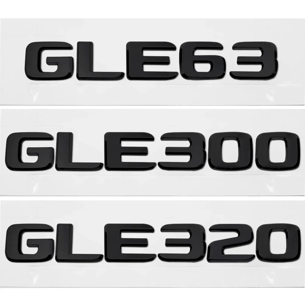 ABS Plastic GLE63 GLE300 GLE320 Trunk Rear Logo Badge Emblem Sticker For Mercedes Benz G Class 167 Car Accessories