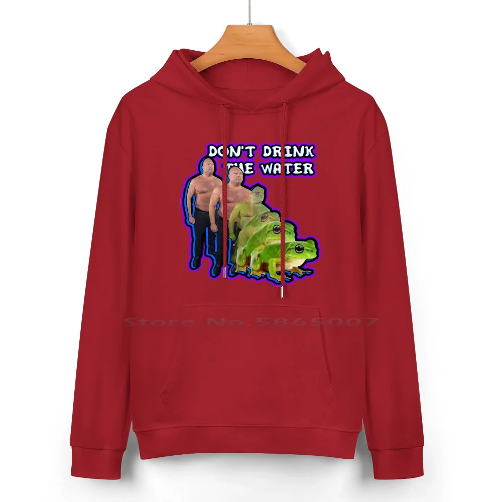 They're Putting Chemicals In The Water... Pure Cotton Hoodie Sweater 24 Colors Alex Jones Humor Funny Infowars Joe Rogan Meme