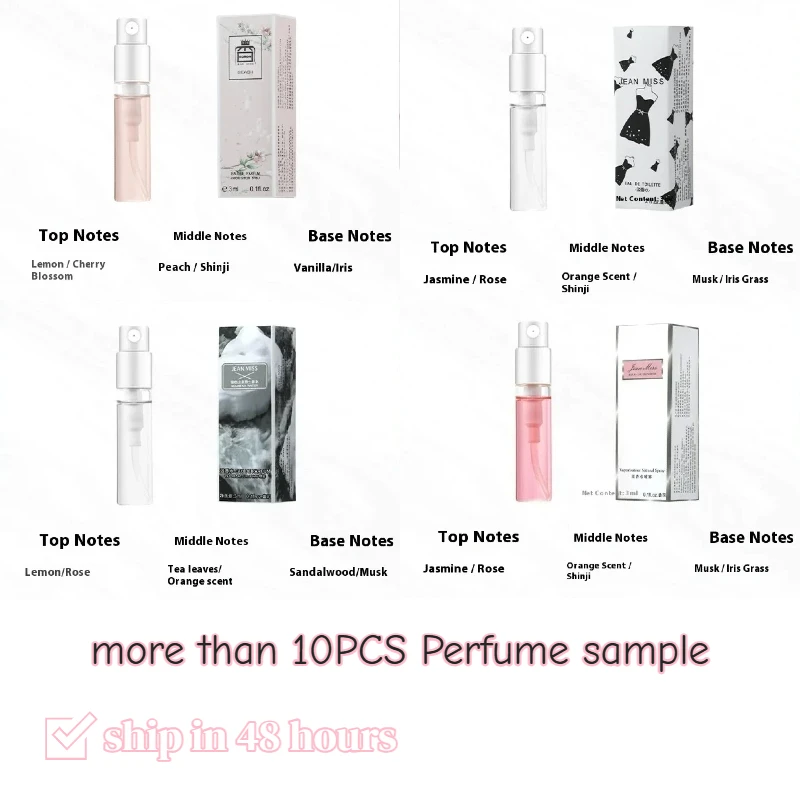 

3ML more than 10pcs High-quality Neutral Eau De Toilette Long-lasting Fragrance Spray Set for Both Men and Women