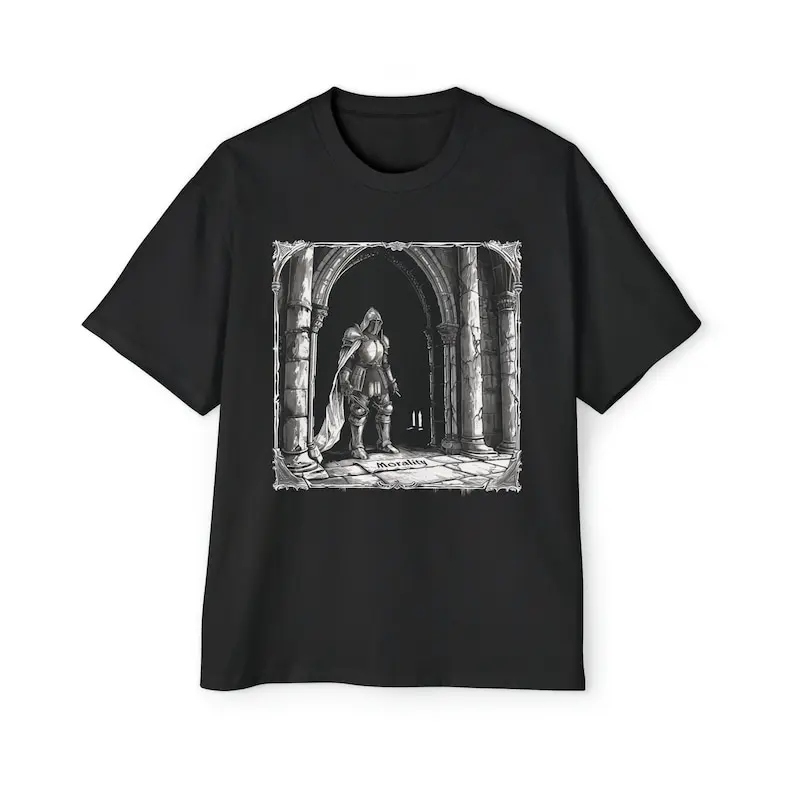 Medieval Knight | Gothic Shirt | Oversized Shirt | Morality Series