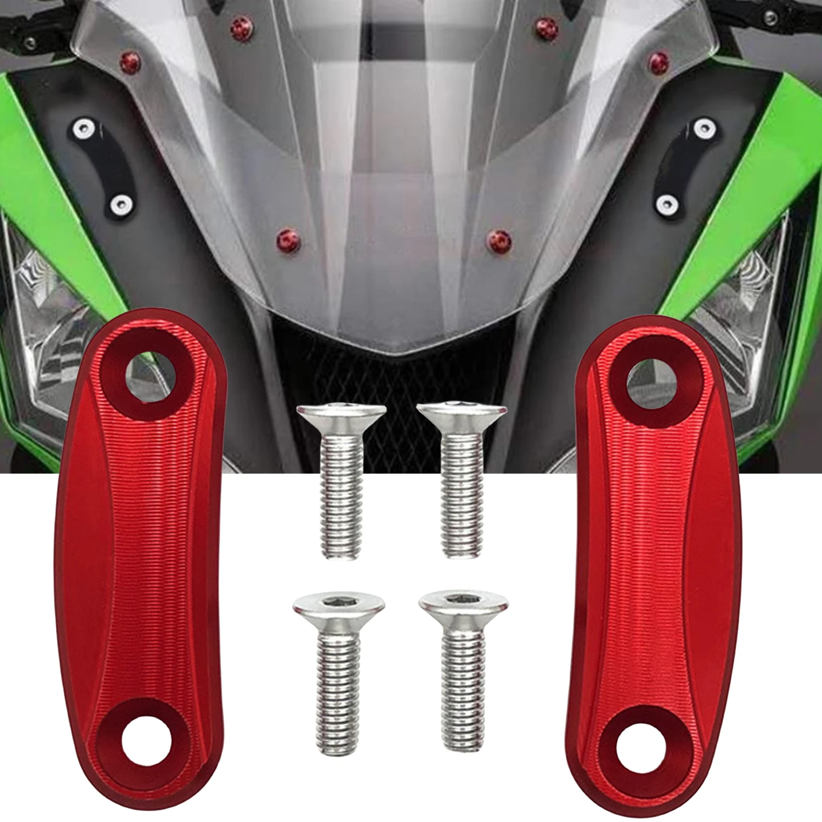 For Kawasaki ZX-10R ZX-6R NINJA400 Motorcycle Mirror Block Off Plates Cover Trim